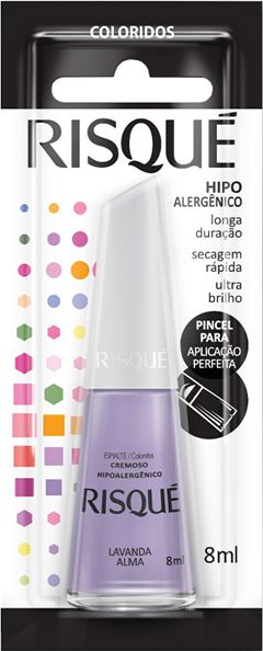 Esmalte Risque Cremoso Lavanda Alma 6un