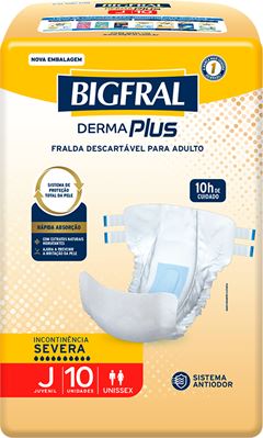 Fralda Geriatrica Bigfral Derma Plus Juvenil 10un
