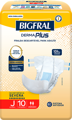 Fralda Geriatrica Bigfral Derma Plus Juvenil 10un