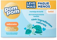 Sabonete Infantil Pom Pom Hidratante 5un Lv+ Pg- 70g