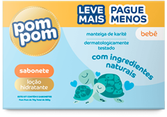 Sabonete Infantil Pom Pom Hidratante 5un Lv+ Pg- 70g