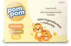 Sabonete Infantil Pom Pom Glicerinado 70g