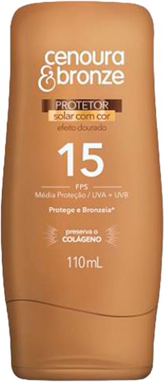 Protetor Solar Cenoura E Bronze Fps 15 110ml