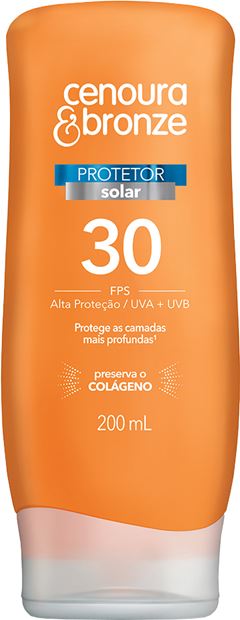Protetor Solar Cenoura E Bronze Fps 30 200ml