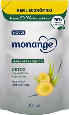 Sabonete Liquido Monange Detox Refil 200ml