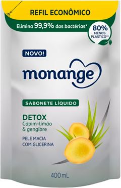 Sabonete Liquido Monange Detox Refil 400ml