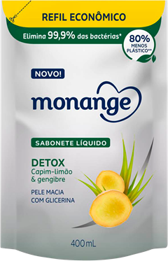 Sabonete Liquido Monange Detox Refil 400ml