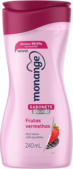 Sabonete Liquido Monange Frutas Vermelhas 240ml