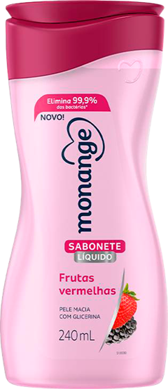 Sabonete Liquido Monange Frutas Vermelhas 240ml