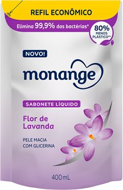 Sabonete Liquido Monange Lavanda Refil 400ml