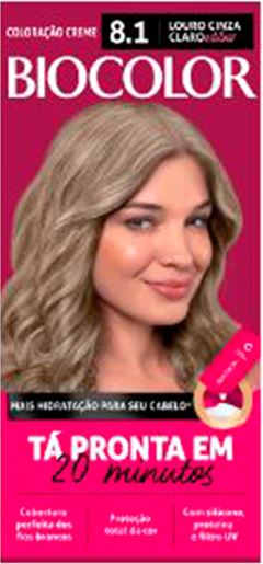 Tintura Biocolor Louro Acinzentado 8.1