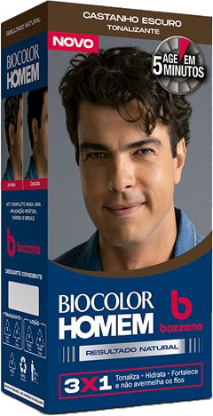 Tonalizante Masculino Biocolor Castanho Escuro