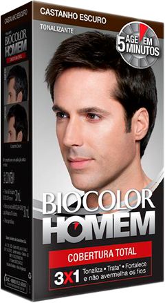 Tonalizante Masculino Biocolor Castanho Escuro