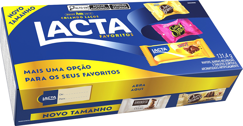 Bombom Lacta Favoritos Caixa 131,45g