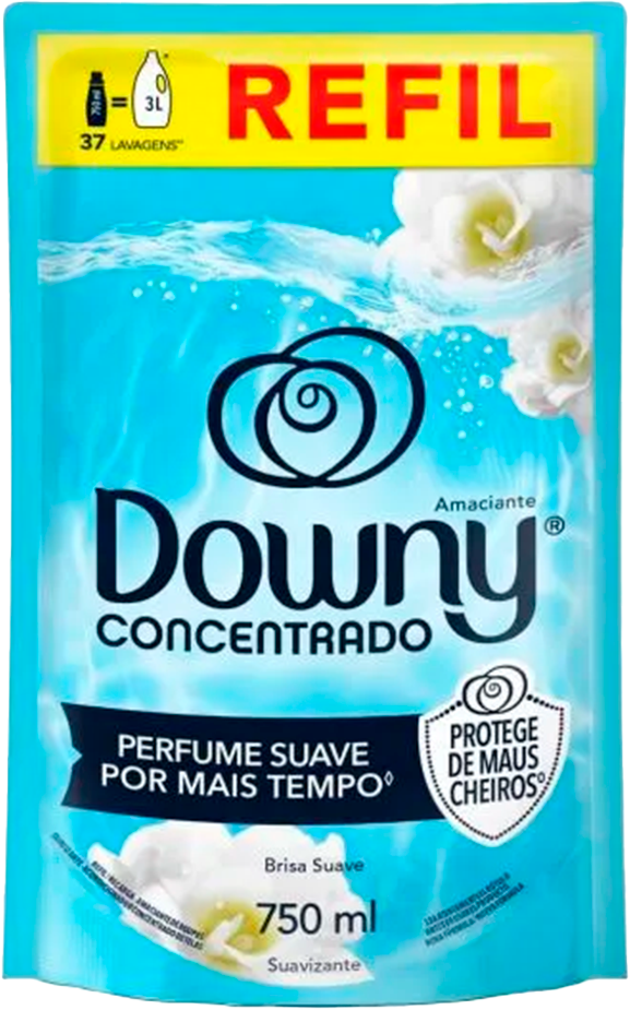 Amaciante Concentrado Downy Brisa Suave Refil 750ml