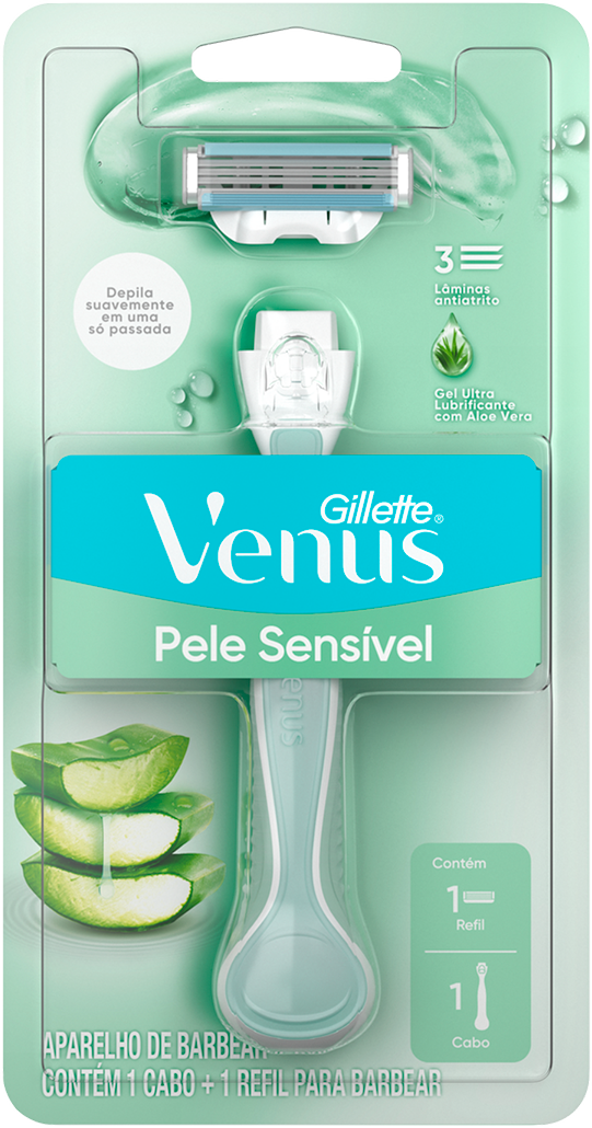 Aparelho Gillette Venus 3 Pele Sensivel