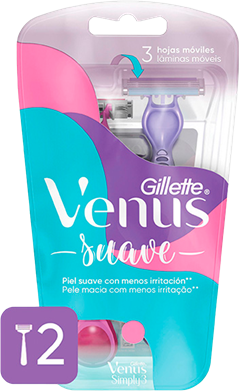 Aparelho Gillette Venus 3 Suave 2un