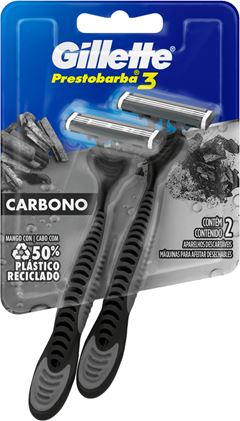 Aparelho Prestobarba 3 Carvao 2un