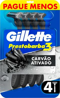 Aparelho Prestobarba 3 Carvao 4un Promo
