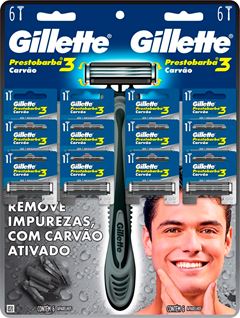 Aparelho Prestobarba 3 Champions Carvao Cartela 12un