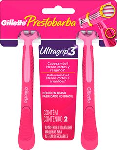 Aparelho Prestobarba 3 Ultragrip Feminino Movel 2un