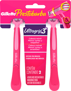 Aparelho Prestobarba 3 Ultragrip Feminino Movel 2un
