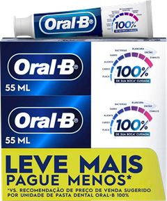 Creme Dental Oral B 100% 70g Lv+Pg-