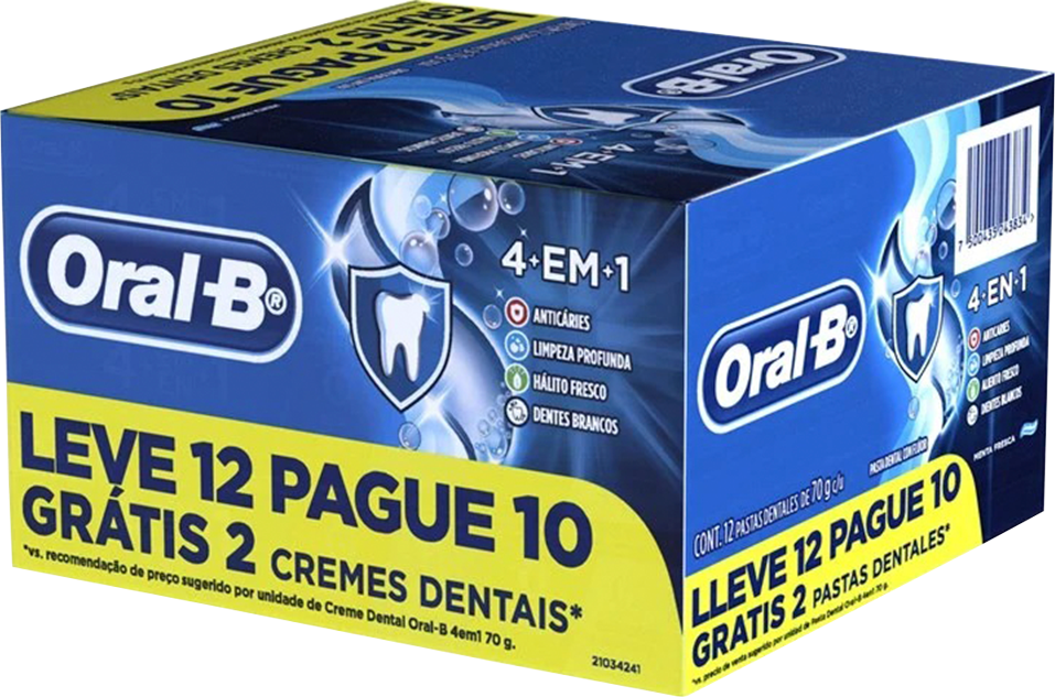 Creme Dental Oral B 4 Em 1 70g Lv12 Pg10
