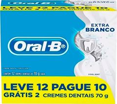 Creme Dental Oral B Extra Branco 70g Lv12 Pg10