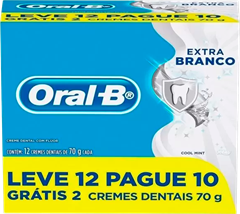 Creme Dental Oral B Extra Branco 70g Lv12 Pg10