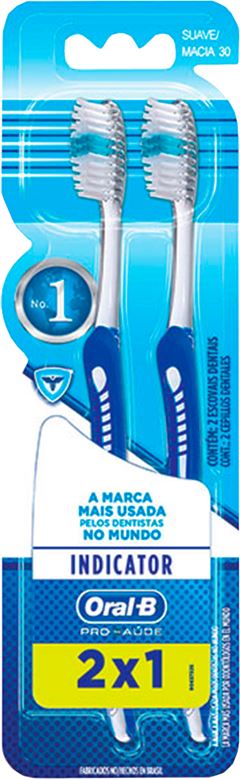 Escova Dental Oral B Indicator 30 Plus Macia Lv2 Pg1