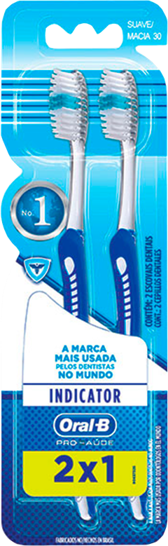 Escova Dental Oral B Indicator 30 Plus Macia Lv2 Pg1