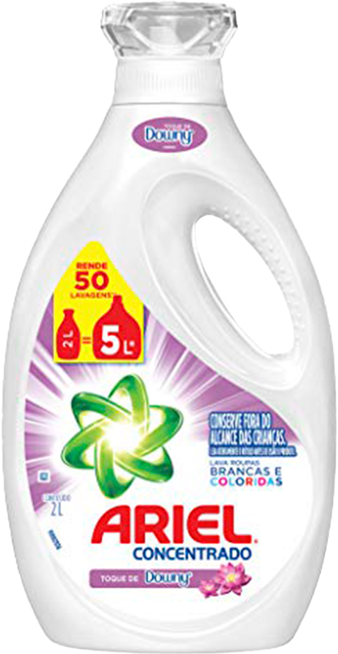 Sabao Liquido Ariel Concentrado Toque Downy 2l