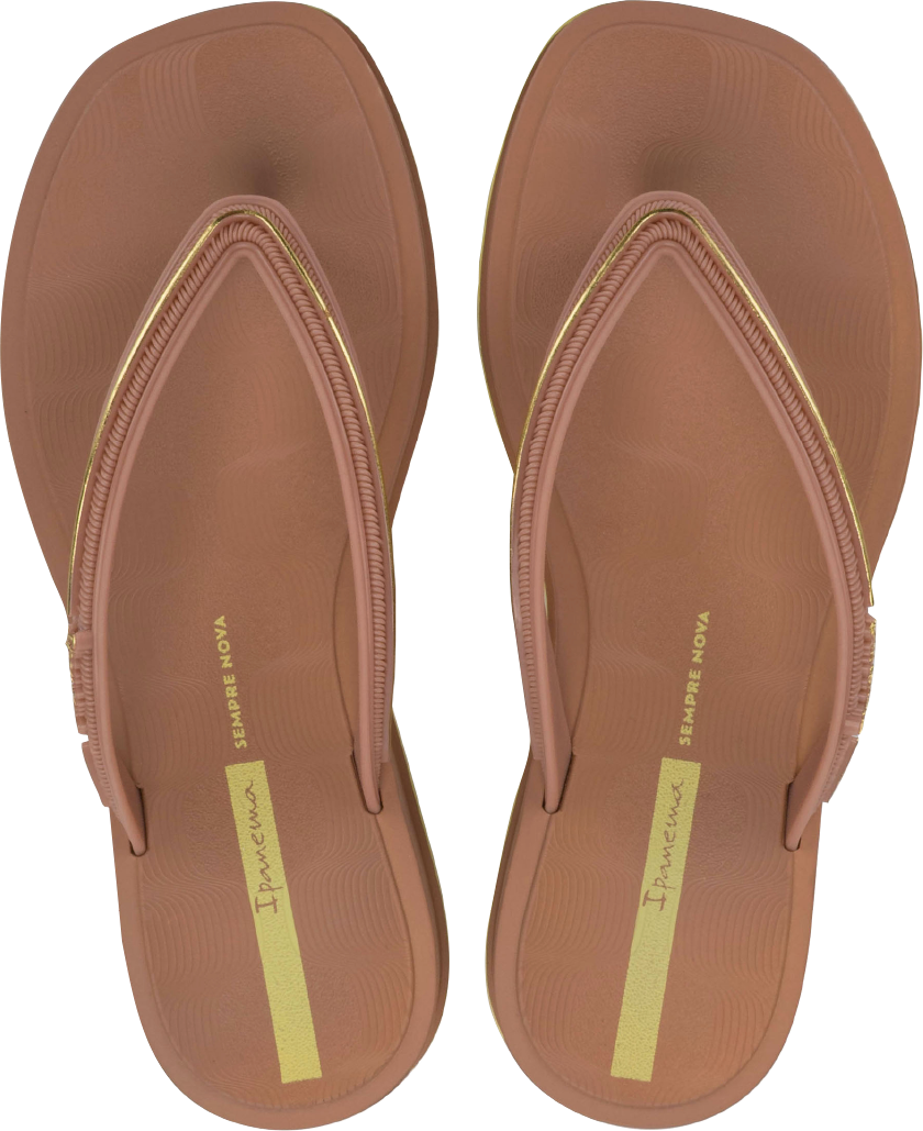 Sandalia Ipanema Glow Fem Adulto Rosa/Dourado/Amarelo