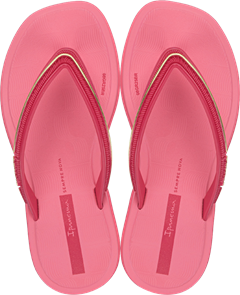 Sandalia Ipanema Glow Fem Infantil Rosa Medio/Rosa/Dourado
