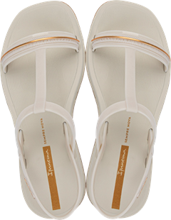 Sandalia Ipanema Glow Papete Fem Adulto Off White/Cobre