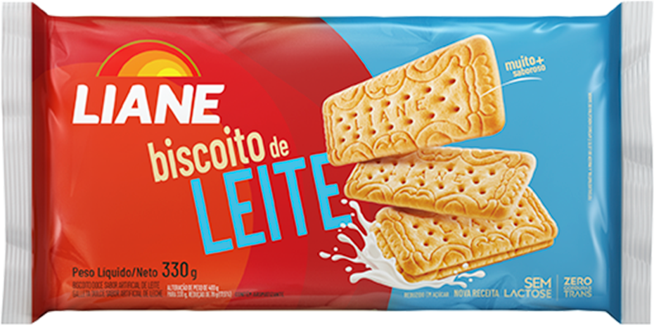 Biscoito Liane Leite Sem Lactose 330g