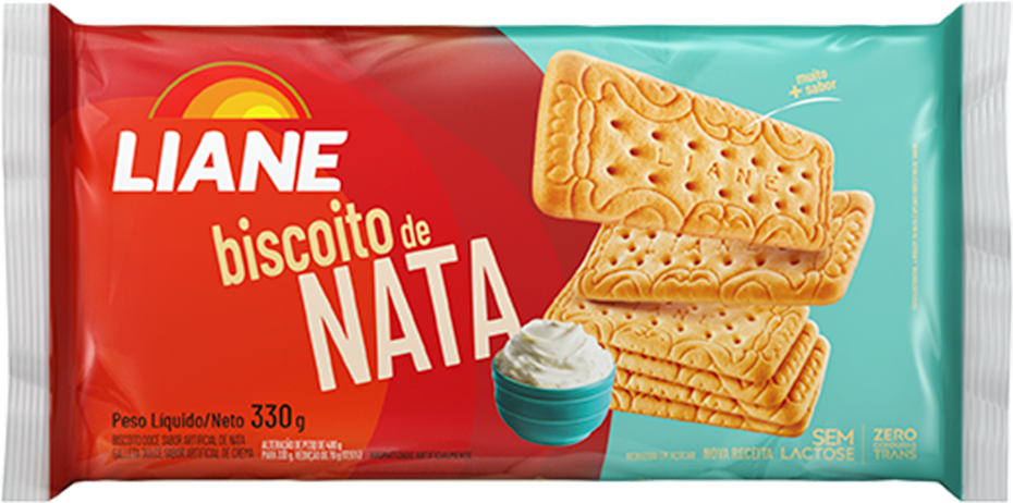 Biscoito Liane Nata Sem Lactose 330g