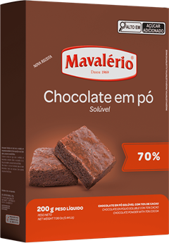Chocolate Em Po Mavalerio 70% 200g