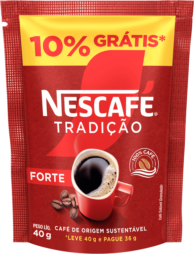 Nescafe Tradicao Forte Sachet 40g 10% Desconto