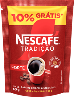 Nescafe Tradicao Forte Sachet 40g 10% Desconto