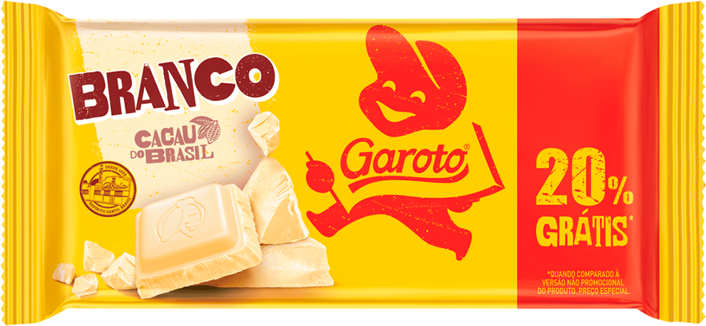 Chocolate Garoto Branco 80g 20% Desconto