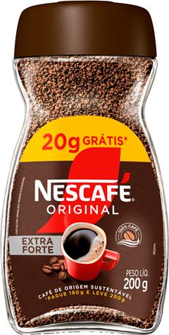 Nescafe Original Vidro 200g 20% Gratis