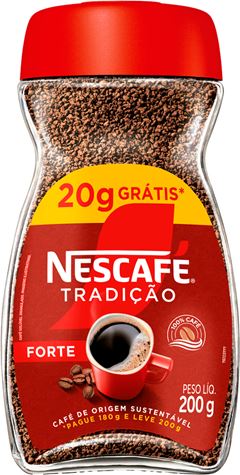 Nescafe Tradicao Vidro 200g 20% Gratis