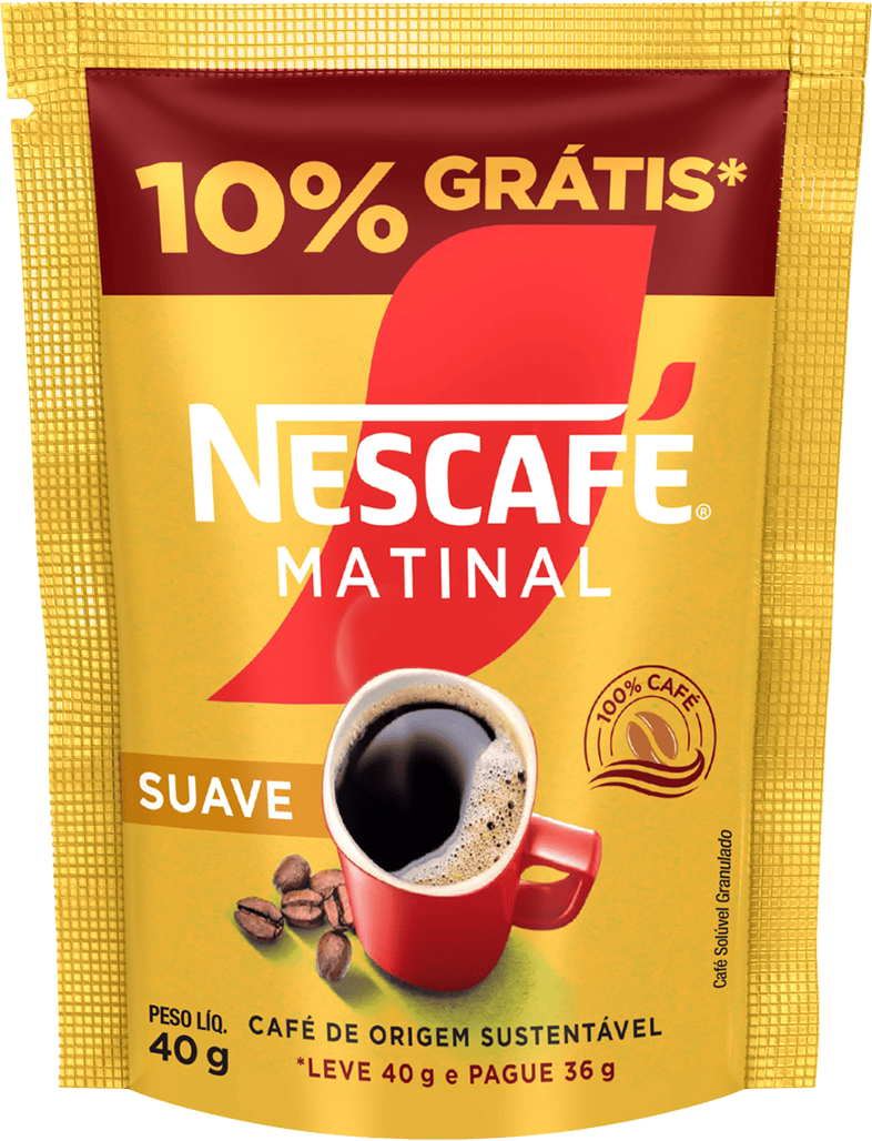 Nescafe Matinal Suave Sachet 40g 10% Desconto