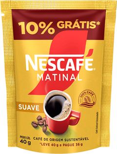 Nescafe Matinal Suave Sachet 40g 10% Desconto