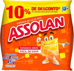 La De Aco Assolan 45g 8un 10% Desconto