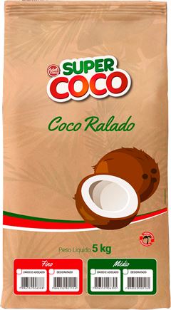 Coco Ralado Supercoco Puro Fino Seco 5kg