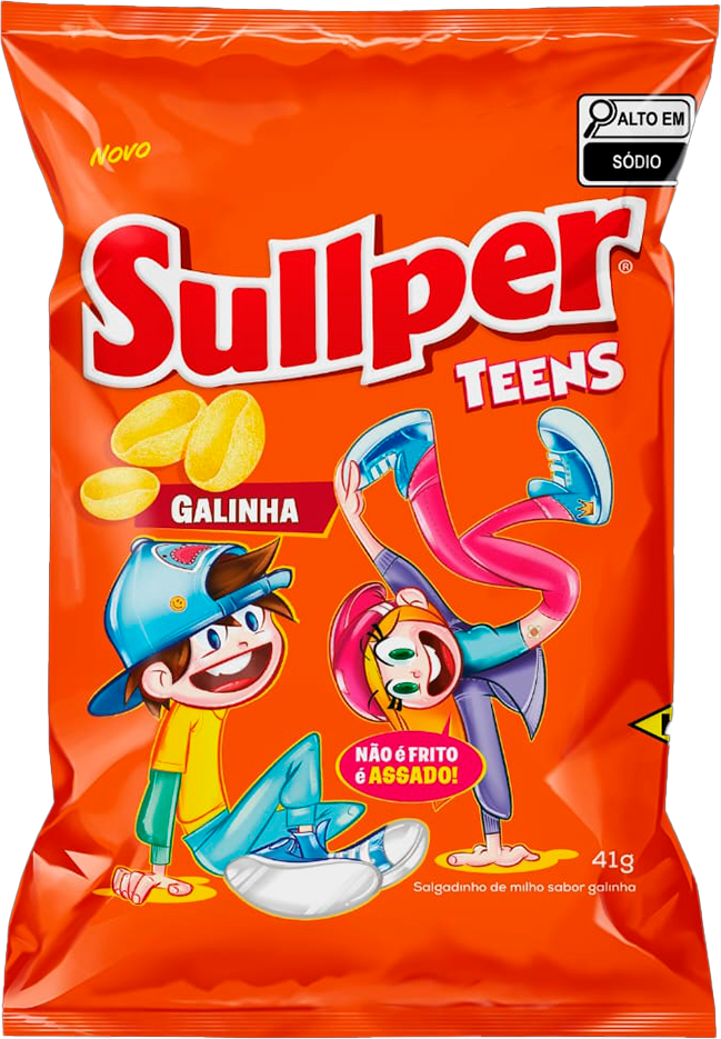 Salgadinho Sullper Teens Galinha 41g