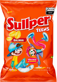 Salgadinho Sullper Teens Galinha 41g